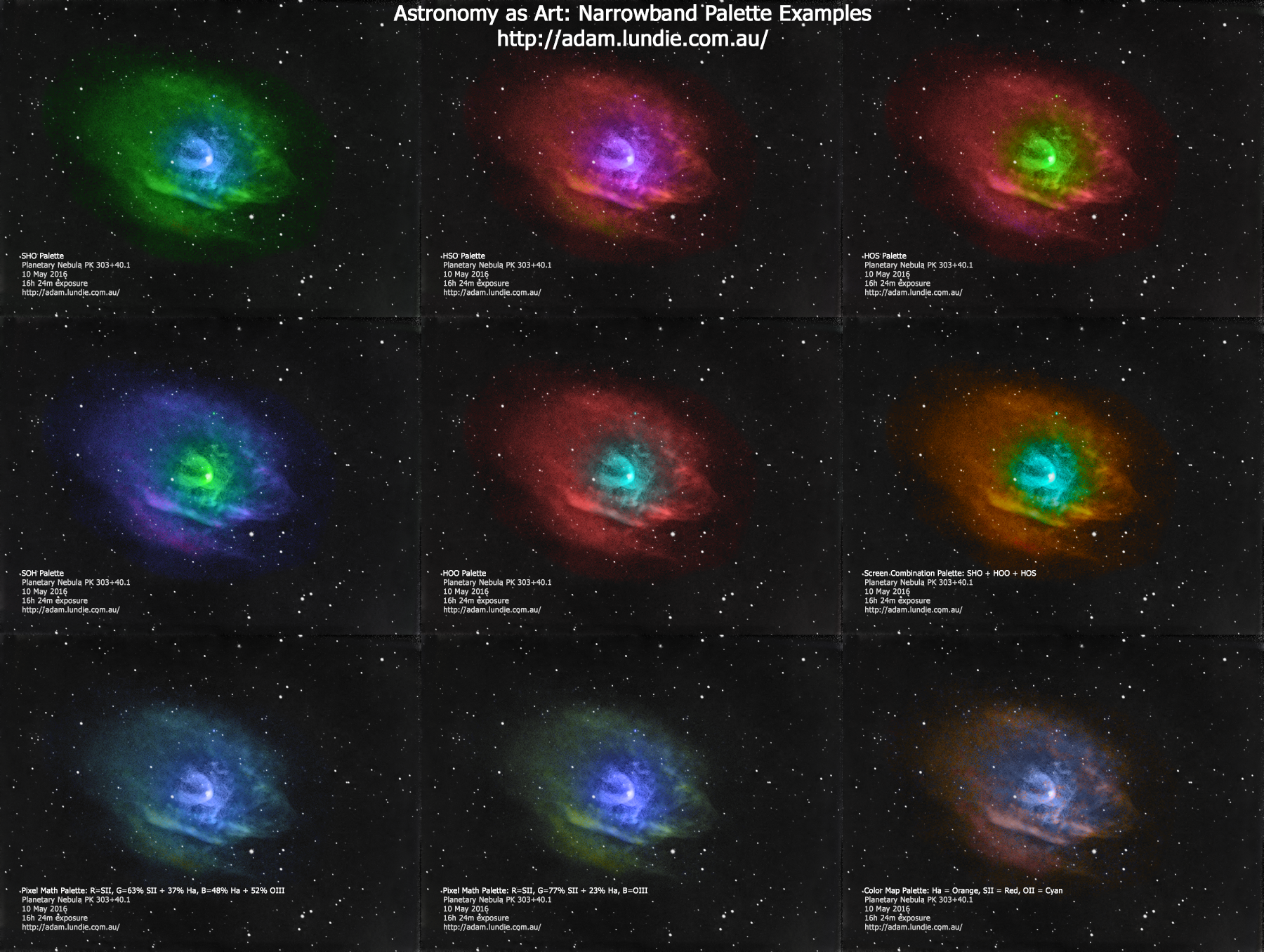 Astronomy as Art - The Many Faces of Narrowband