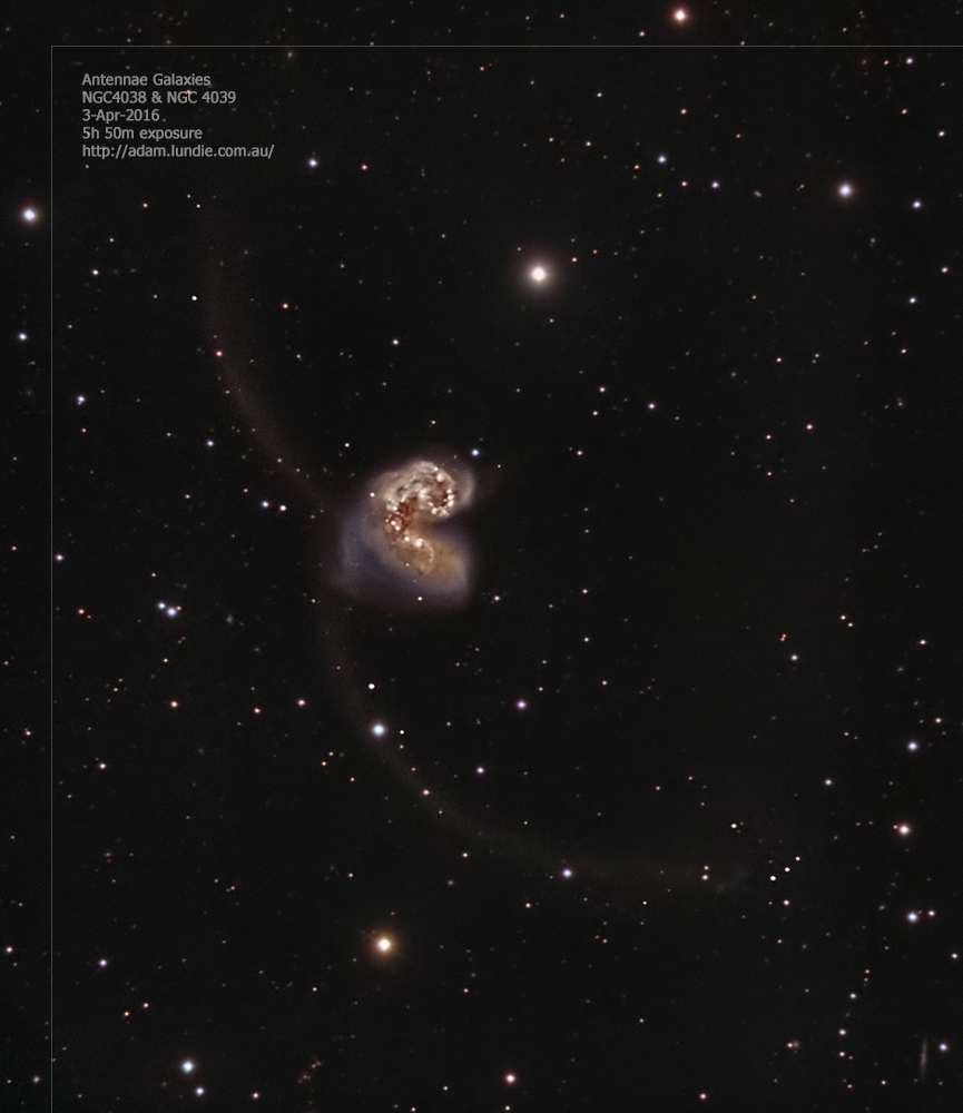 Colliding Antennae Galaxies