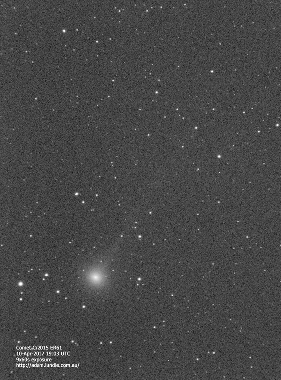 Comet C/2015 ER61 Motion