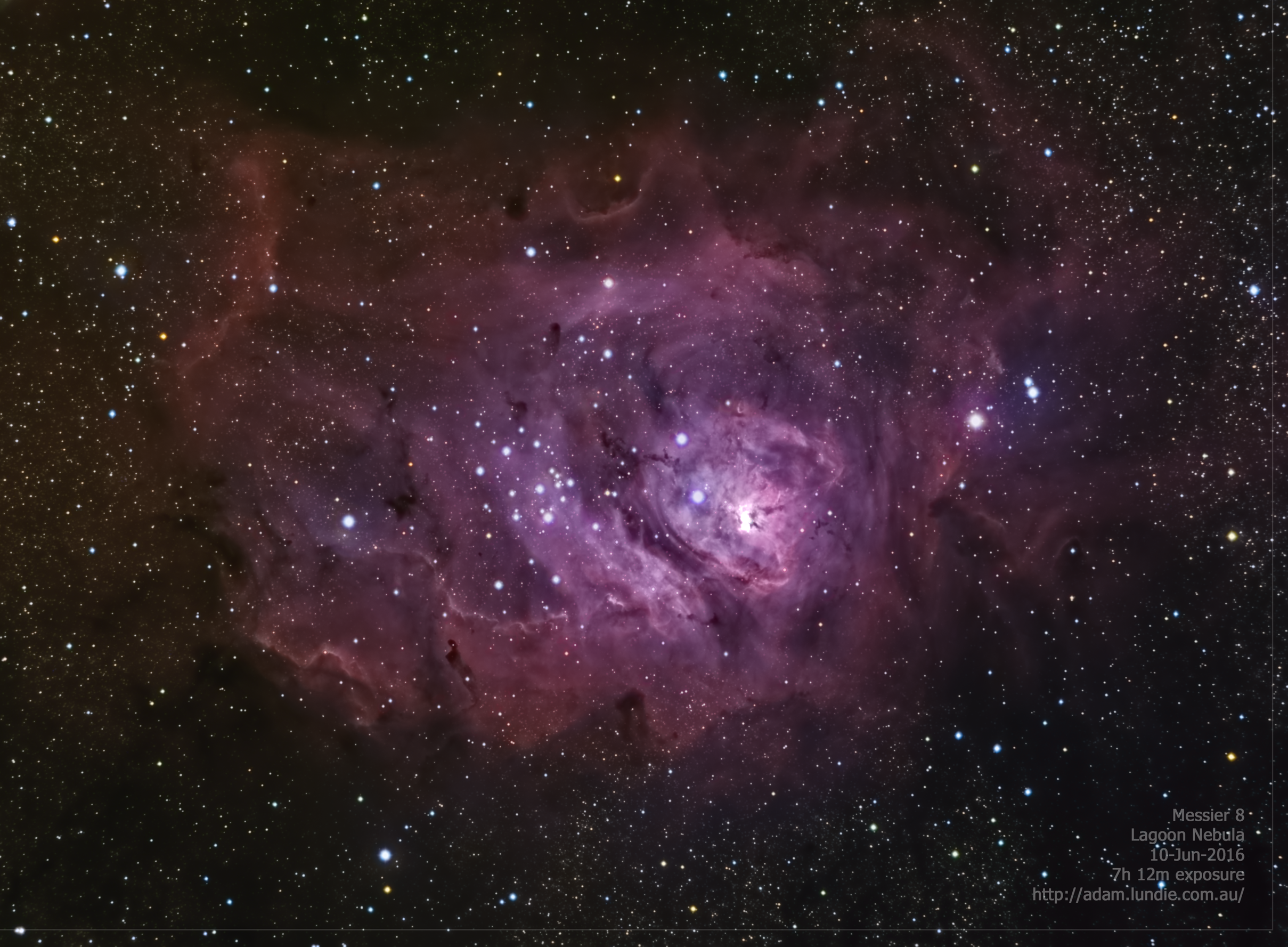 Revisiting the Lagoon Nebula with a new telescope.