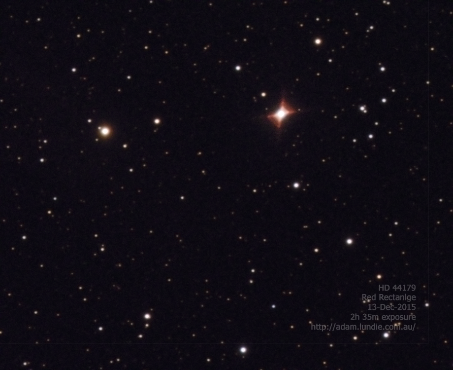 The Unusually Shaped Red Rectangle Nebula - HD44179